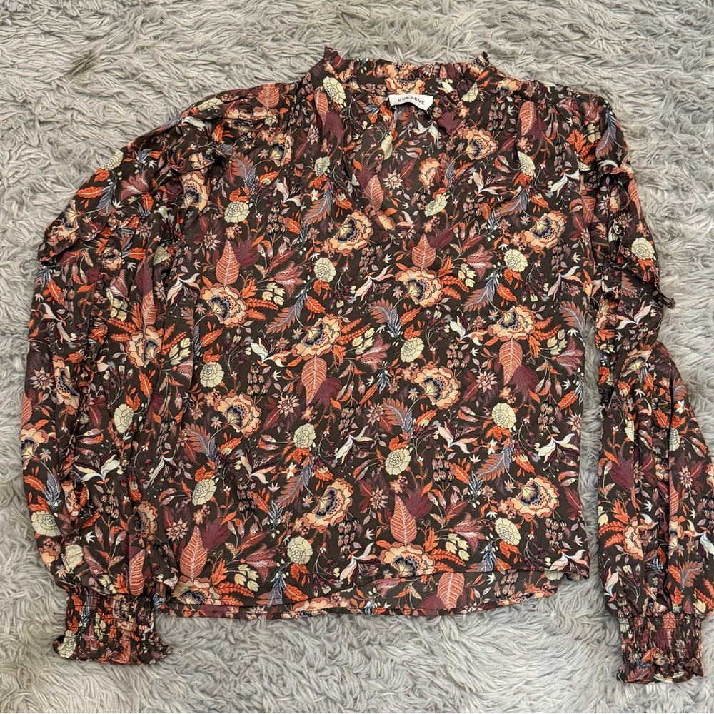 Evereve Multicolor Floral Blouse